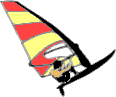 GIF-Bild Windsurfen im Pixel-Style