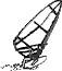 GIF-Bild Windsurfen im Pixel-Style