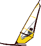 GIF-Bild Windsurfen im Pixel-Style