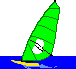 GIF-Bild Windsurfen im Pixel-Style