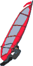 GIF-Bild Windsurfen im Pixel-Style