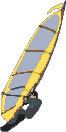 GIF-Bild Windsurfen im Pixel-Style