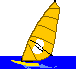 GIF-Bild Windsurfen im Pixel-Style
