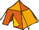GIF-Bild Zelt im Pixel-Style