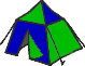 GIF-Bild Zelt im Pixel-Style