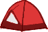 GIF-Bild Zelt im Pixel-Style