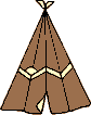 GIF-Bild Zelt im Pixel-Style